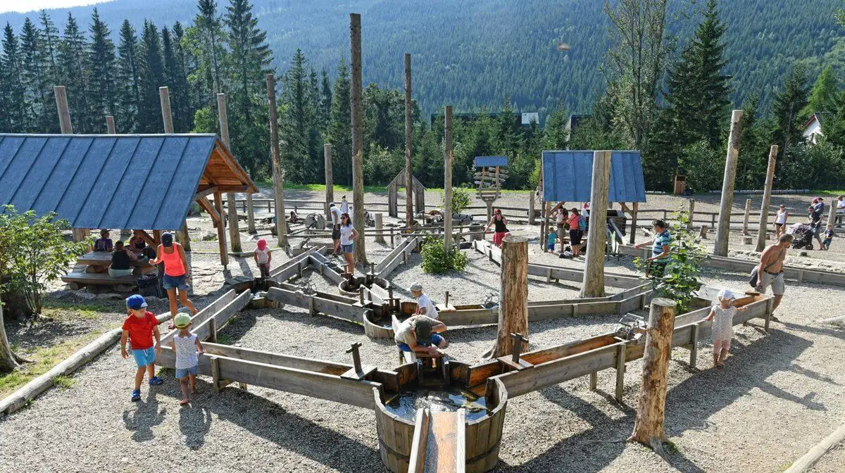 Mamutíkův vodní park – zážitkové areály, Dolní Morava