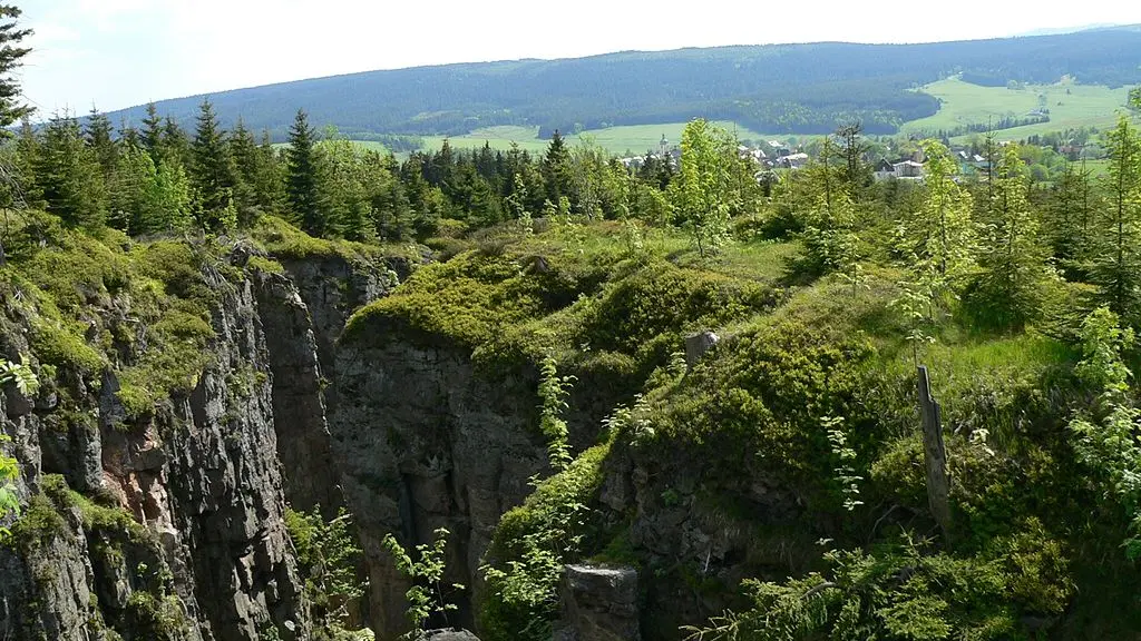 Vlčí a ledová jáma – příroda, Horní Blatná