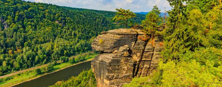 Vyhlídka Belveder – příroda, Děčín