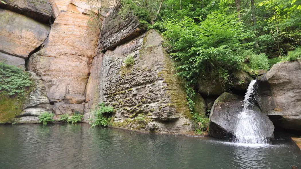 Klopotský vodopád – příroda, Teplice