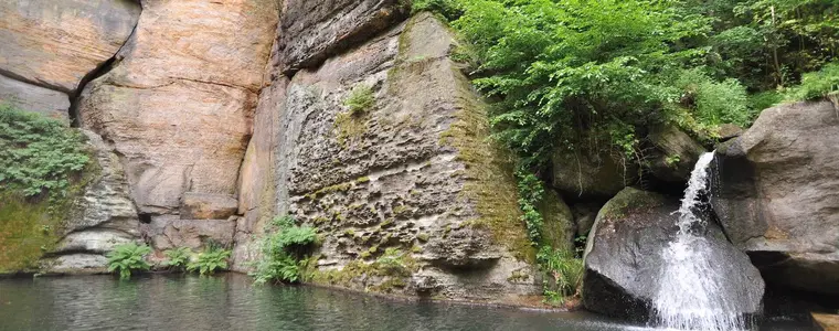 Klopotský vodopád – příroda, Teplice