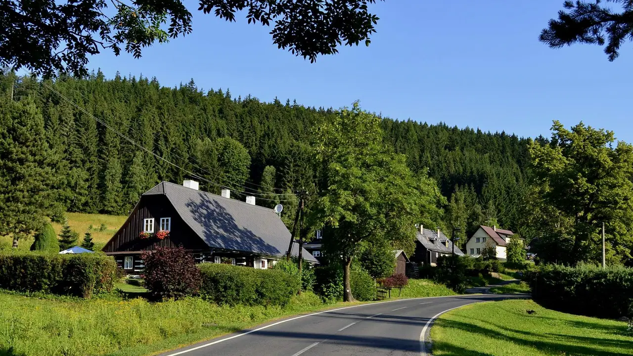 Na kole z Karlovy Studánky na Červenohorské sedlo – cyklotrasy, Karlova Studánka