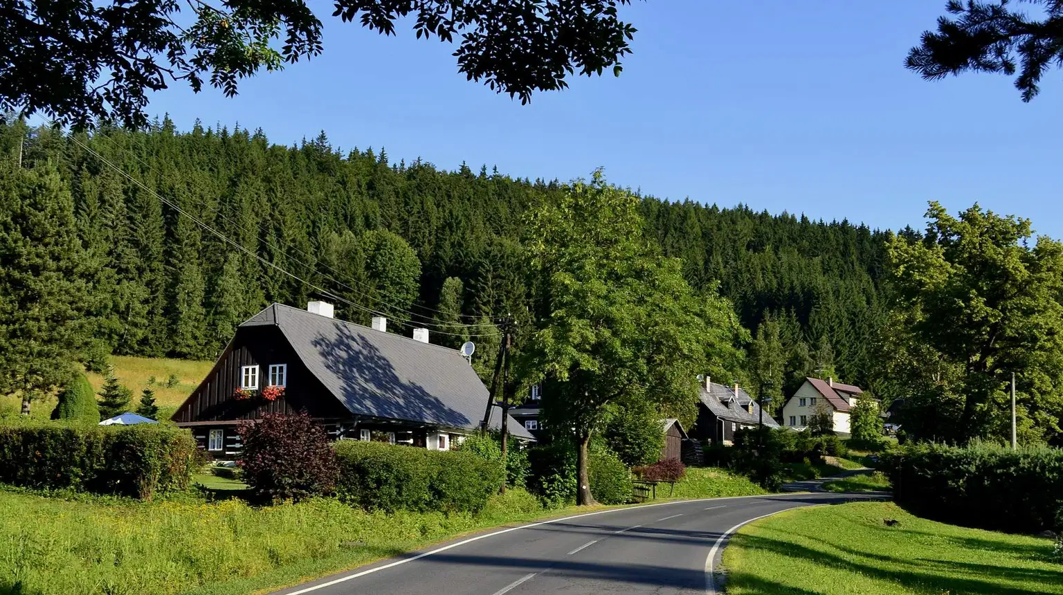 Na kole z Karlovy Studánky na Červenohorské sedlo – cyklotrasy, Karlova Studánka