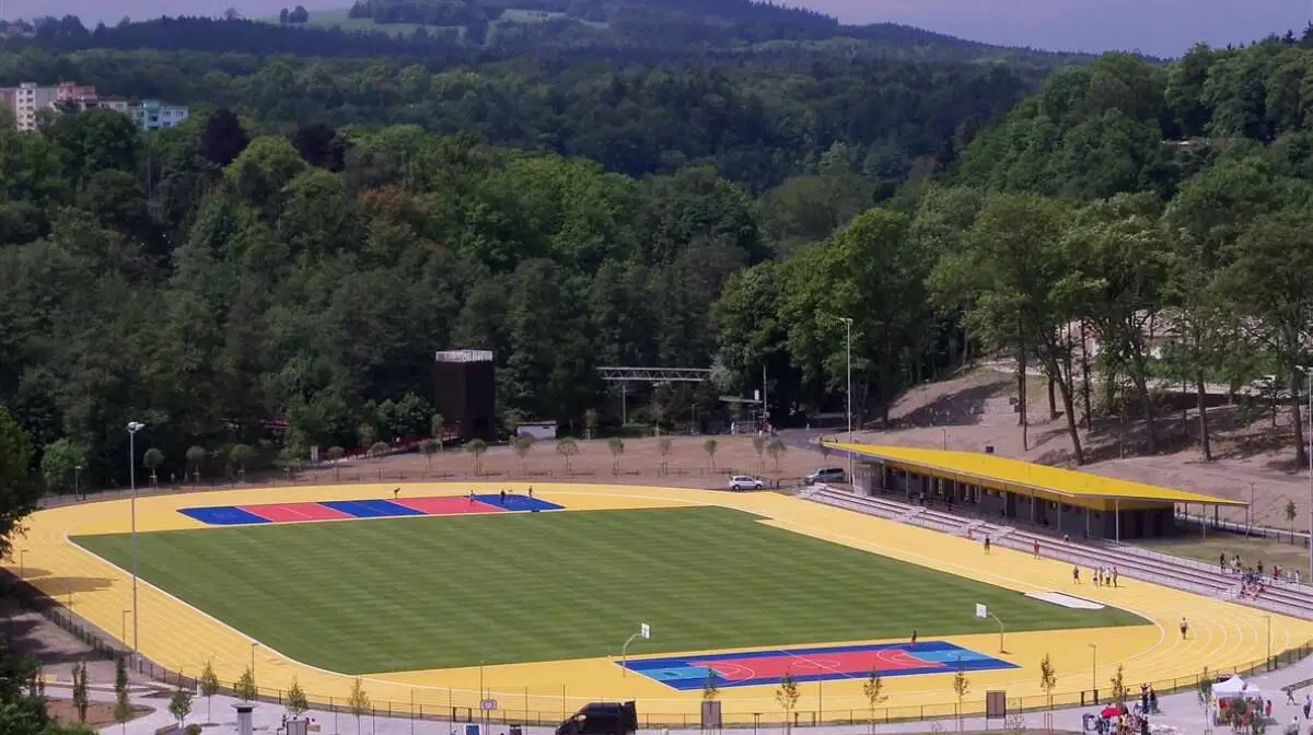 Sportovně rekreační areál Krajinka – sportoviště, Cheb