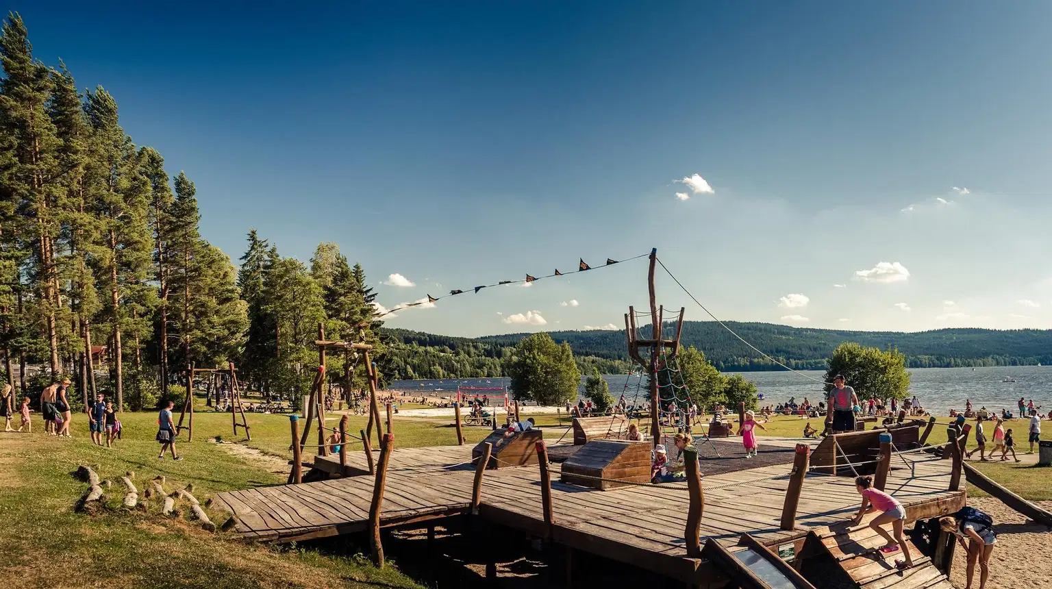 Lipenská pláž – příroda, Lipno nad Vltavou