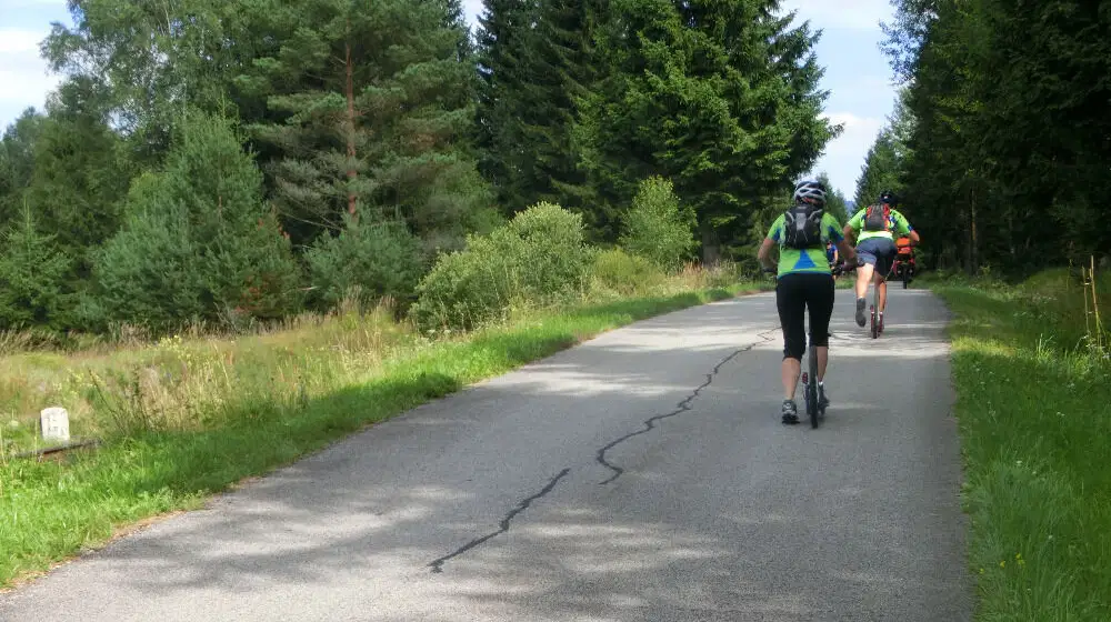 Šumavská in-line stezka z Nové Pece do Stožce – cyklotrasy, Nová Pec