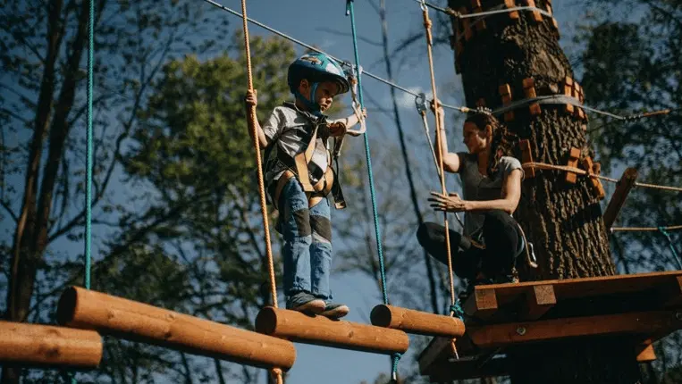 Lanový park Hopstráda – zážitkové areály, Náchod