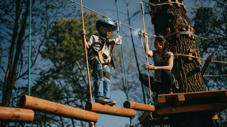 Lanový park Hopstráda – zážitkové areály, Náchod