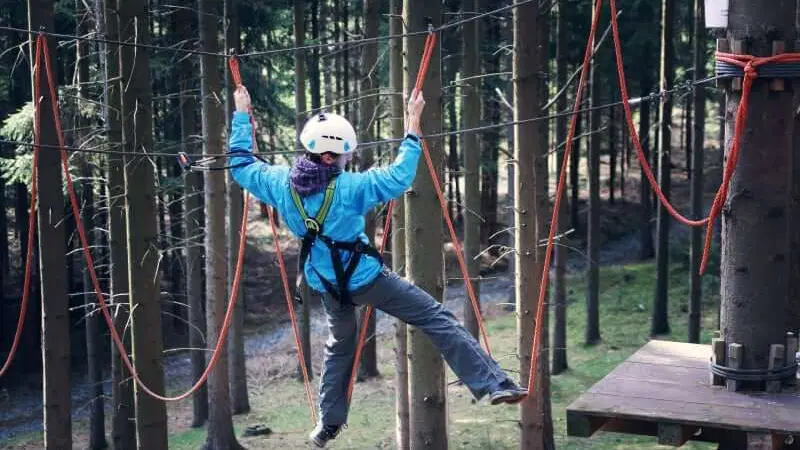 Lanový park Outdoor Domanín – zážitkové areály, Bystřice nad Pernštejnem
