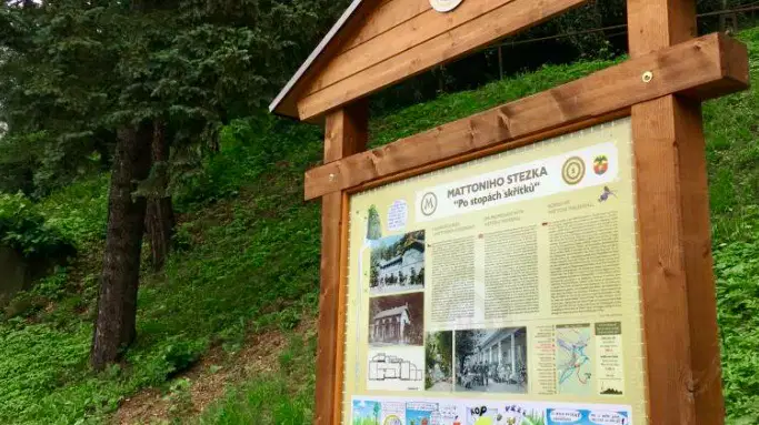 Mattoniho stezka Po stopách skřítků – naučné stezky, Kyselka