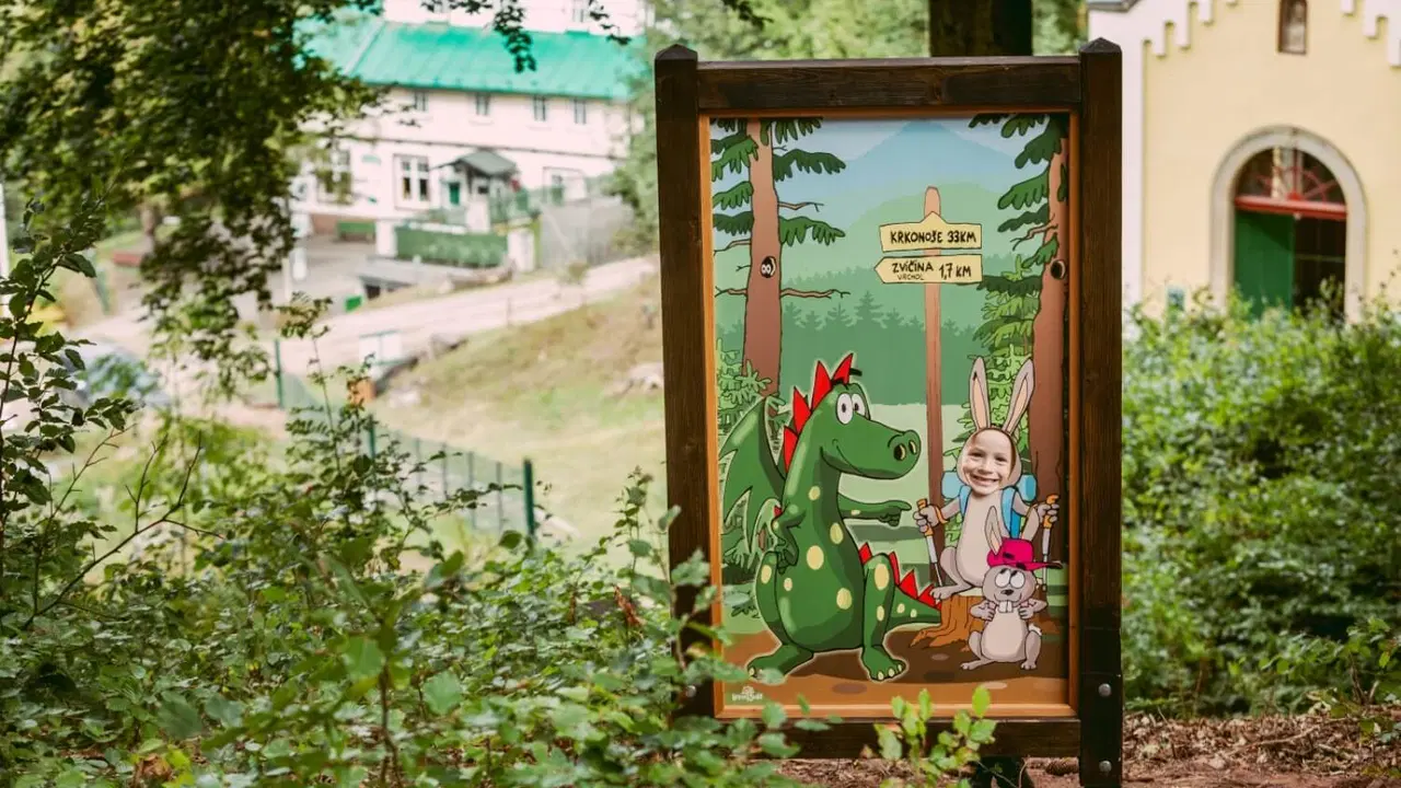 Lesní stezka v Lázních pod Zvičinou – naučné stezky, Dolní Brusnice