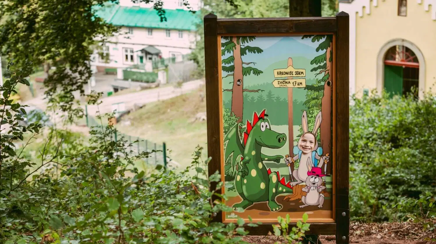 Lesní stezka v Lázních pod Zvičinou – naučné stezky, Dolní Brusnice