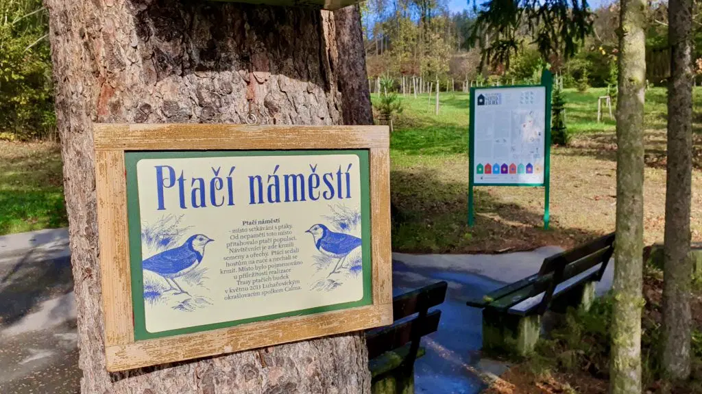 Trasa ptačích krmítek a budek – příroda, Luhačovice