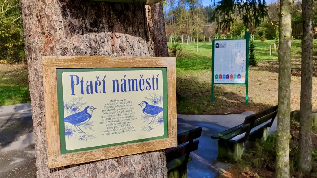 Trasa ptačích krmítek a budek – příroda, Luhačovice