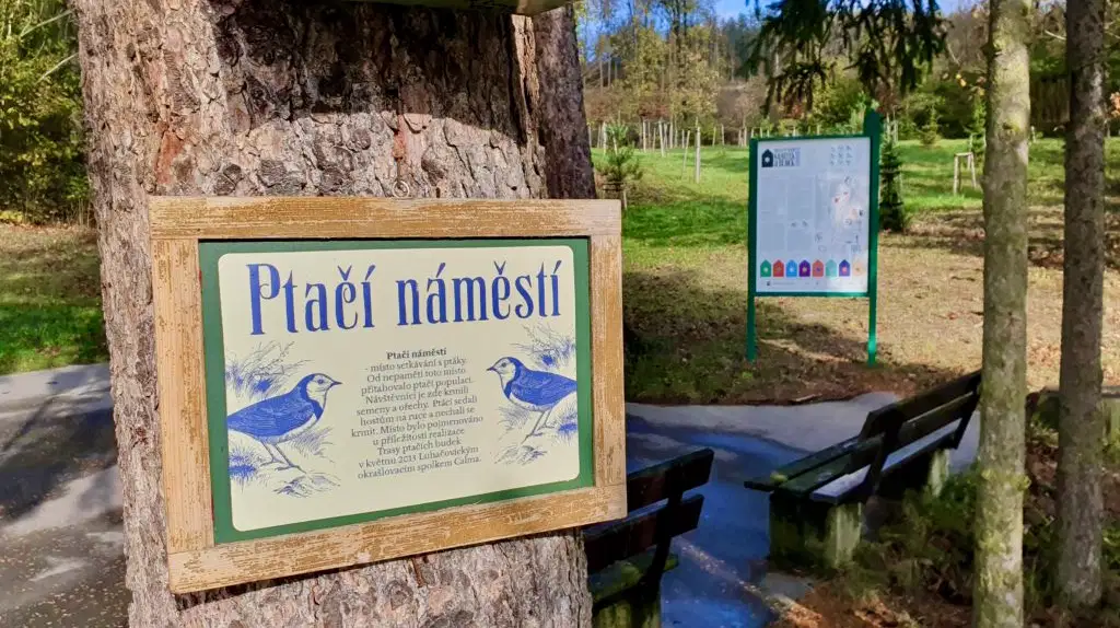 Trasa ptačích krmítek a budek – příroda, Luhačovice
