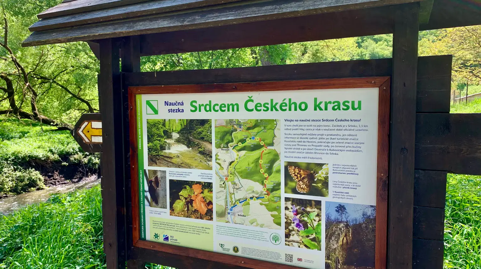 Srdcem Českého krasu – naučné stezky, Srbsko