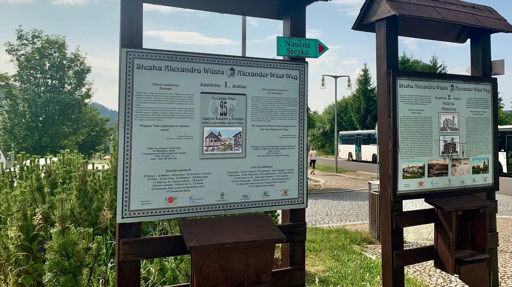 Naučná stezka Alexandra Wüsta (17 abertamských zastavení) – naučné stezky, Abertamy