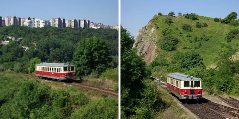 Pražský motoráček na trase Pražský Semmering