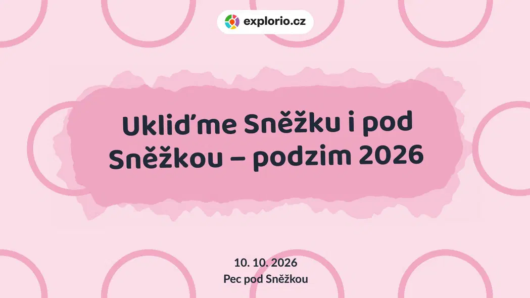 Ukliďme Sněžku i pod Sněžkou – podzim 2026 – příroda a Zvířátka, Pec pod Sněžkou