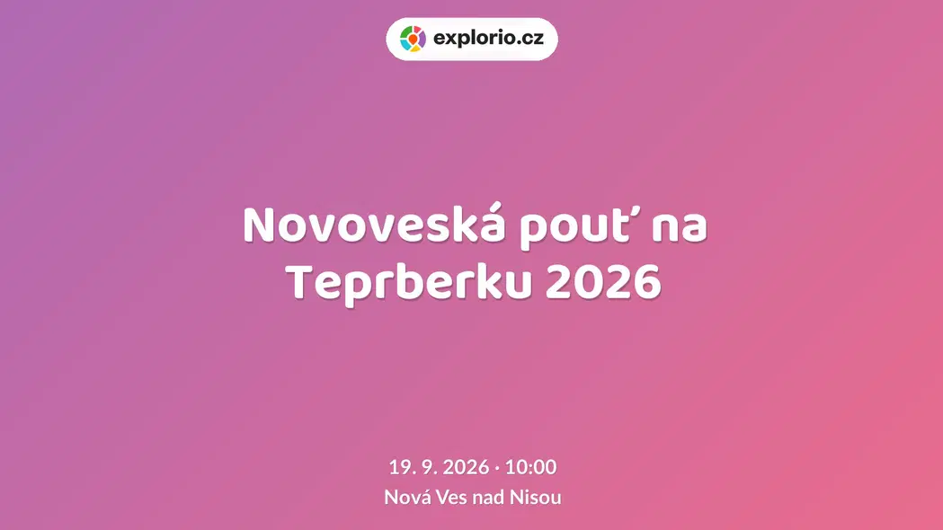 Novoveská pouť na Teprberku 2026 – divadlo, Hudba a Kino, Nová Ves nad Nisou