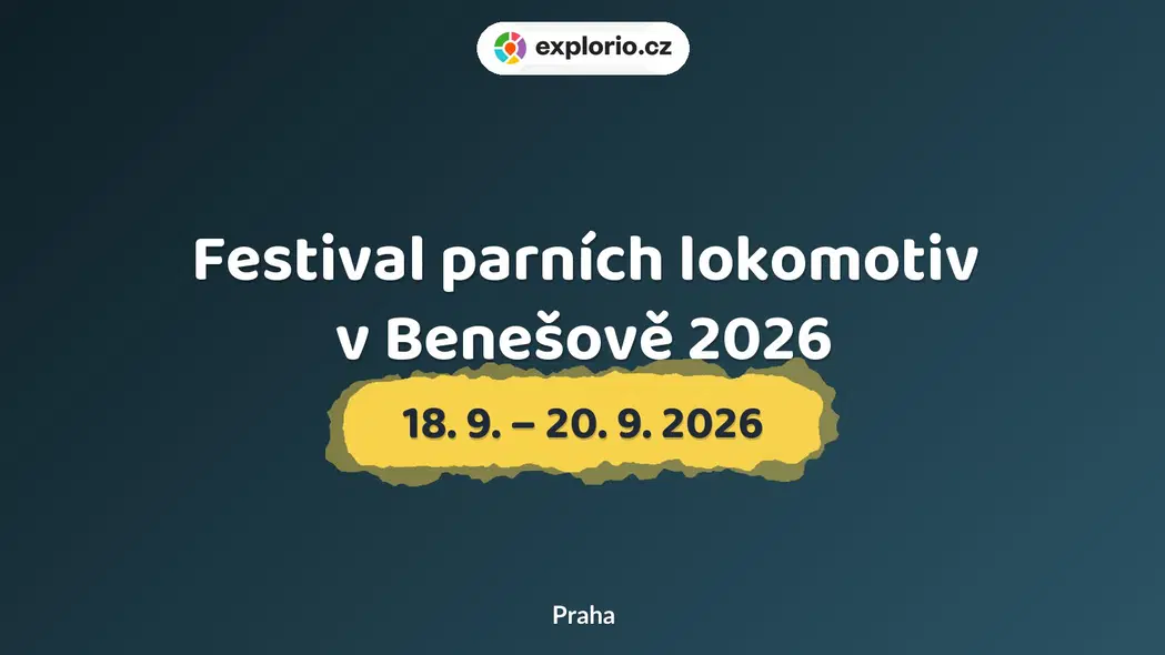 Festival parních lokomotiv v Benešově 2026 – prohlídky a Muzea, Praha