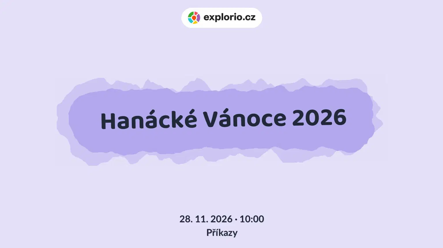 Hanácké Vánoce 2026 – festivaly a Slavnosti, Příkazy