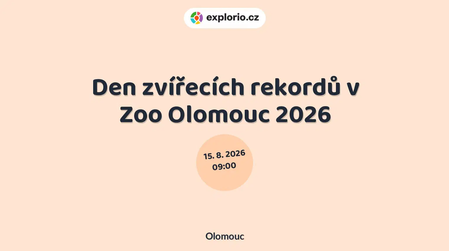Den zvířecích rekordů v Zoo Olomouc 2026 – příroda a Zvířátka, Olomouc