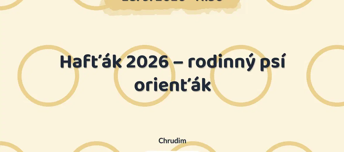 Hafťák 2026 – rodinný psí orienťák – sport a Pohyb, Chrudim