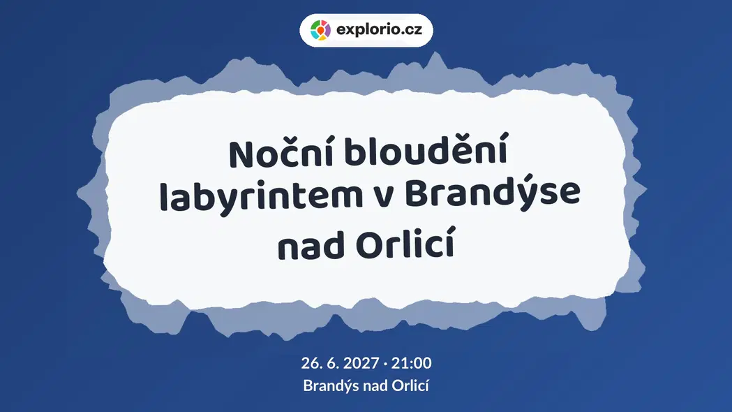 Noční bloudění labyrintem v Brandýse nad Orlicí – festivaly a Slavnosti, Brandýs nad Orlicí