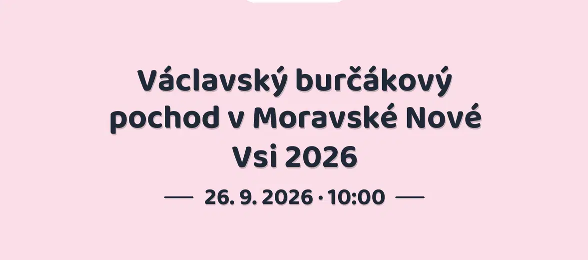 Václavský burčákový pochod v Moravské Nové Vsi 2026 – festivaly a Slavnosti, Moravská Nová Ves