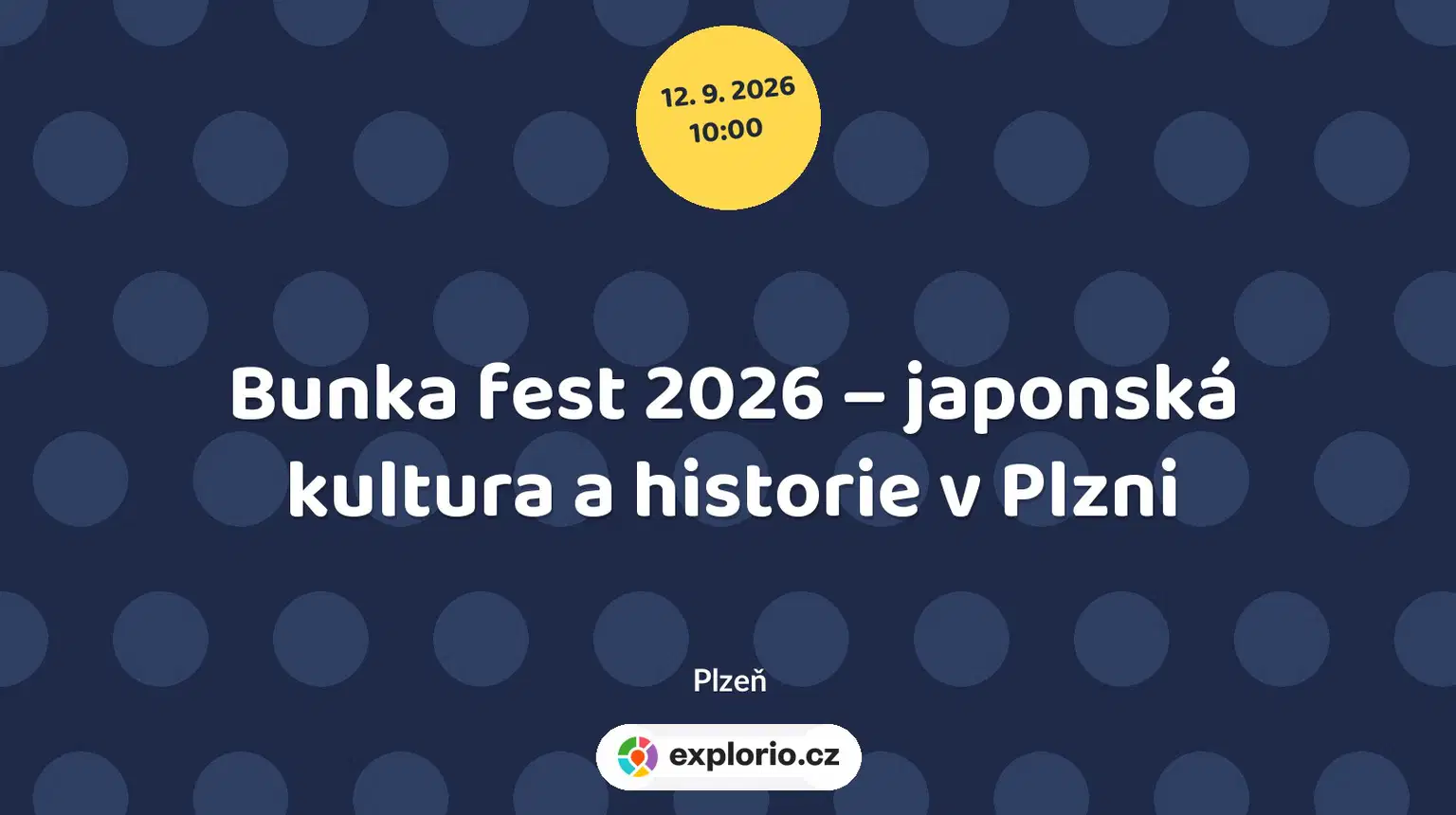 Bunka fest 2026 – japonská kultura a historie v Plzni – festivaly a Slavnosti, Plzeň