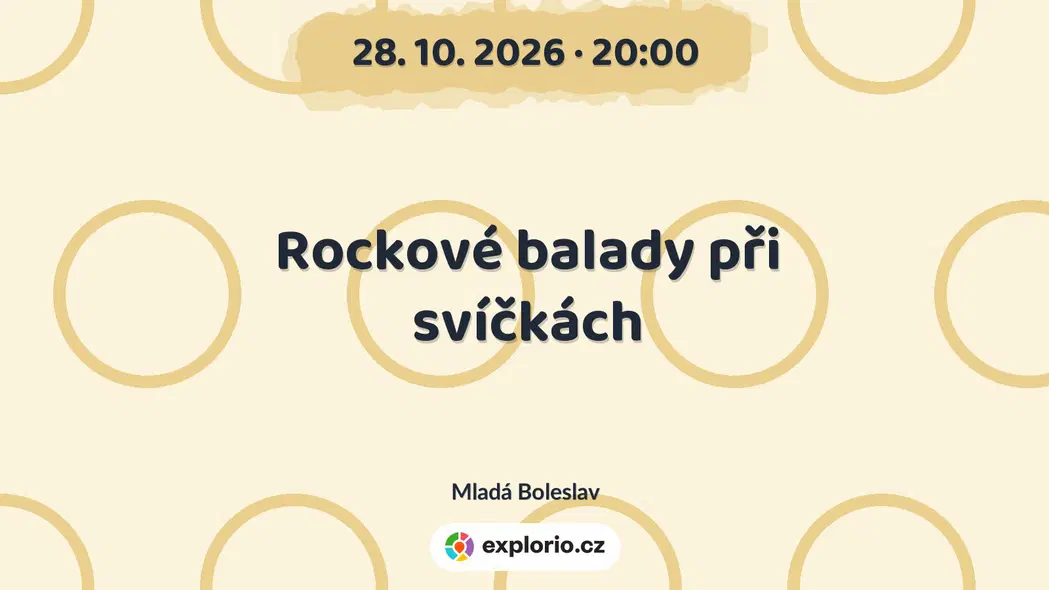 Rockové balady při svíčkách – divadlo, Hudba a Kino, Mladá Boleslav
