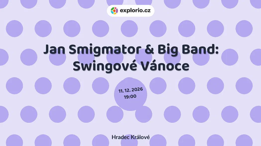 Jan Smigmator & Big Band: Swingové Vánoce – divadlo, Hudba a Kino, Hradec Králové