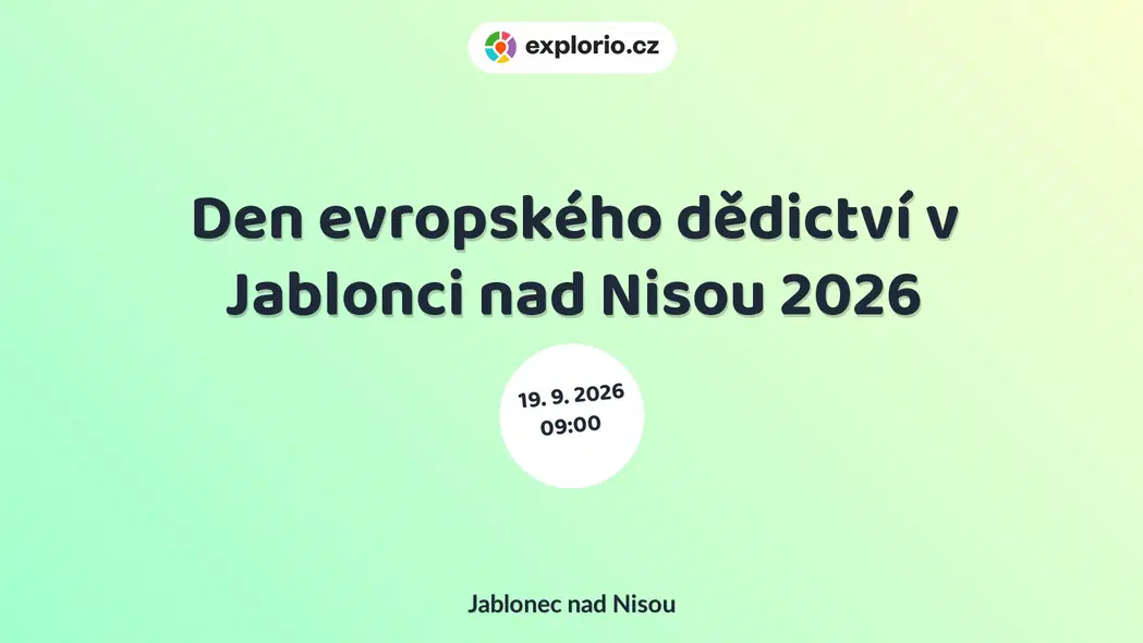 Den evropského dědictví v Jablonci nad Nisou 2026 – festivaly a Slavnosti, Jablonec nad Nisou