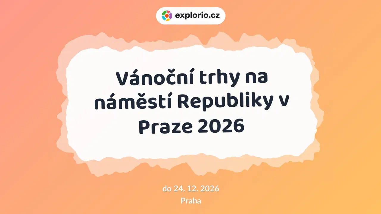 Vánoční trhy na náměstí Republiky v Praze 2026 – prohlídky a Muzea, Praha