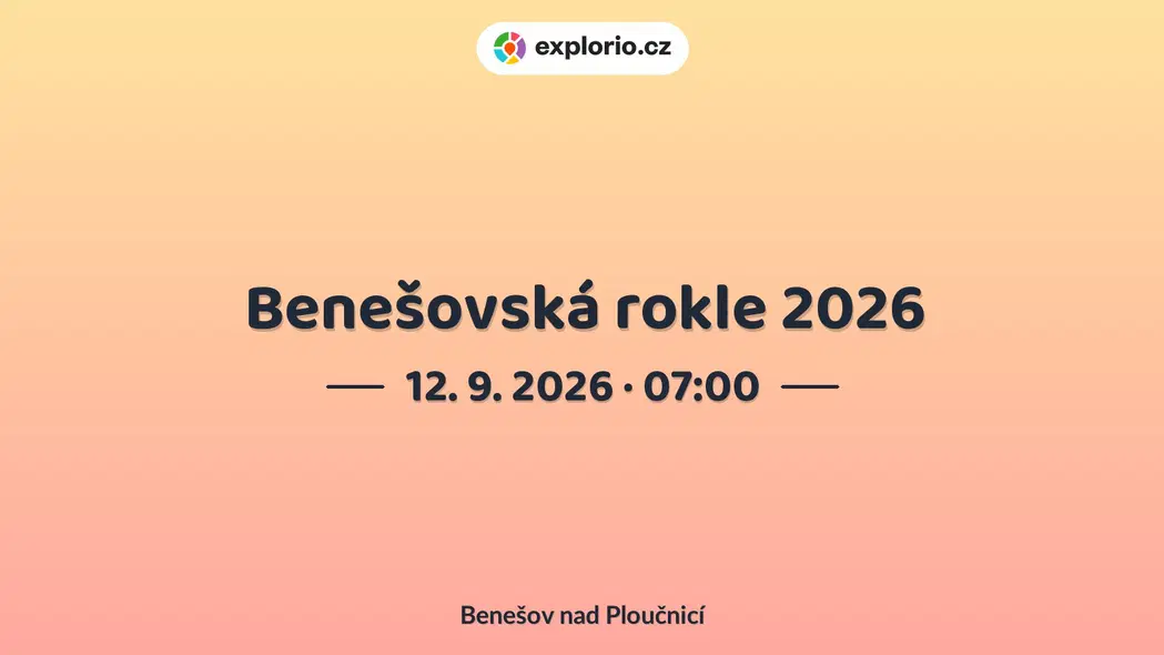 Benešovská rokle 2026 – sport a Pohyb, Benešov nad Ploučnicí