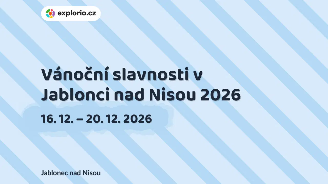 Vánoční slavnosti v Jablonci nad Nisou 2026 – festivaly a Slavnosti, Jablonec nad Nisou