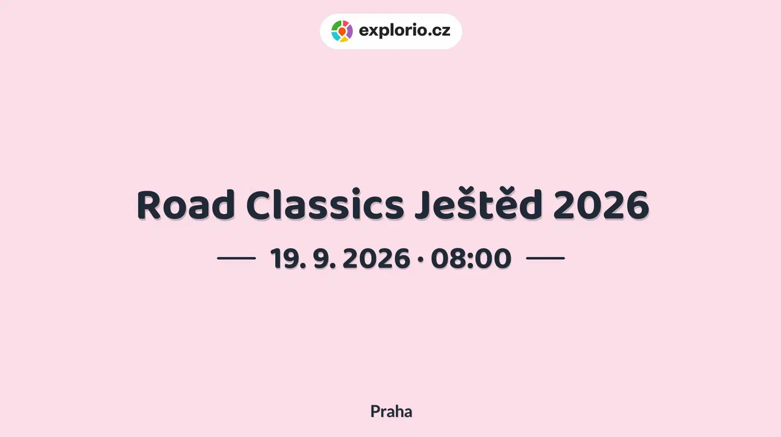 Road Classics Ještěd 2026 – sport a Pohyb, Praha