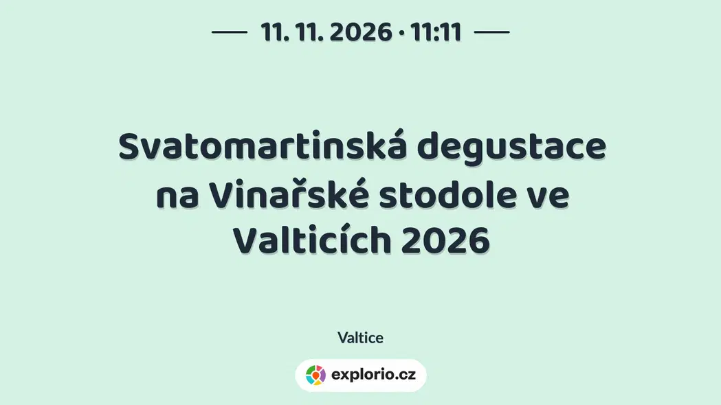 Svatomartinská degustace na Vinařské stodole ve Valticích 2026 – festivaly a Slavnosti, Valtice