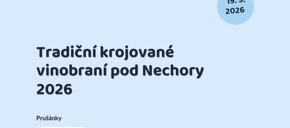 Tradiční krojované vinobraní pod Nechory 2026 – festivaly a Slavnosti, Prušánky