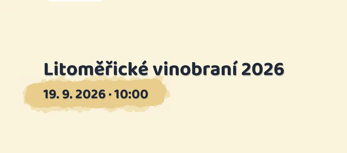 Litoměřické vinobraní 2026 – divadlo, Hudba a Kino, Litoměřice