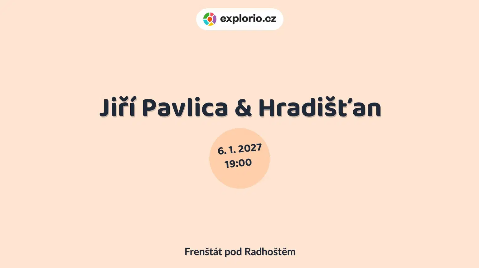 Jiří Pavlica & Hradišťan – divadlo, Hudba a Kino, Frenštát pod Radhoštěm