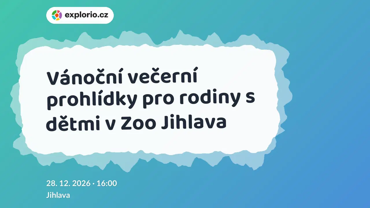 Vánoční večerní prohlídky pro rodiny s dětmi v Zoo Jihlava – příroda a Zvířátka, Jihlava