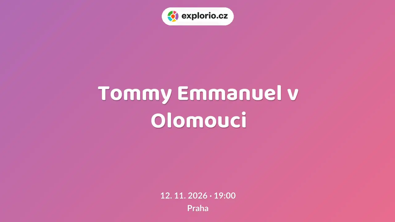 Tommy Emmanuel v Olomouci – divadlo, Hudba a Kino, Praha