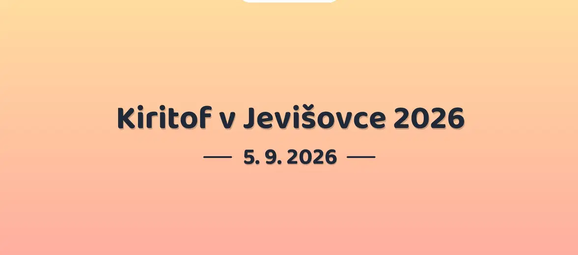 Kiritof v Jevišovce 2026 – divadlo, Hudba a Kino, Jevišovka