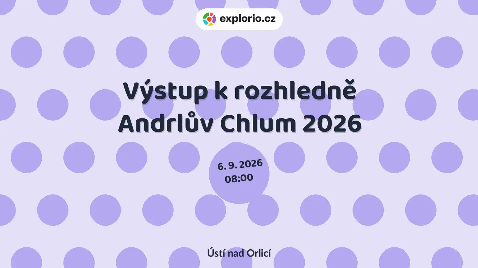 Výstup k rozhledně Andrlův Chlum 2026 – sport a Pohyb, Ústí nad Orlicí