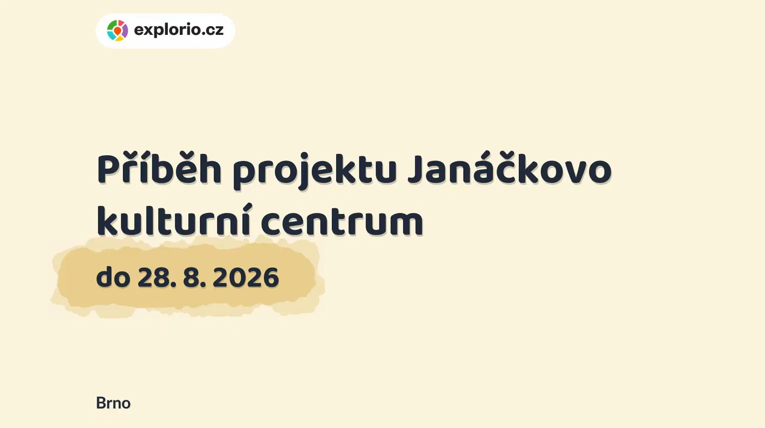 Příběh projektu Janáčkovo kulturní centrum – prohlídky a Muzea, Brno