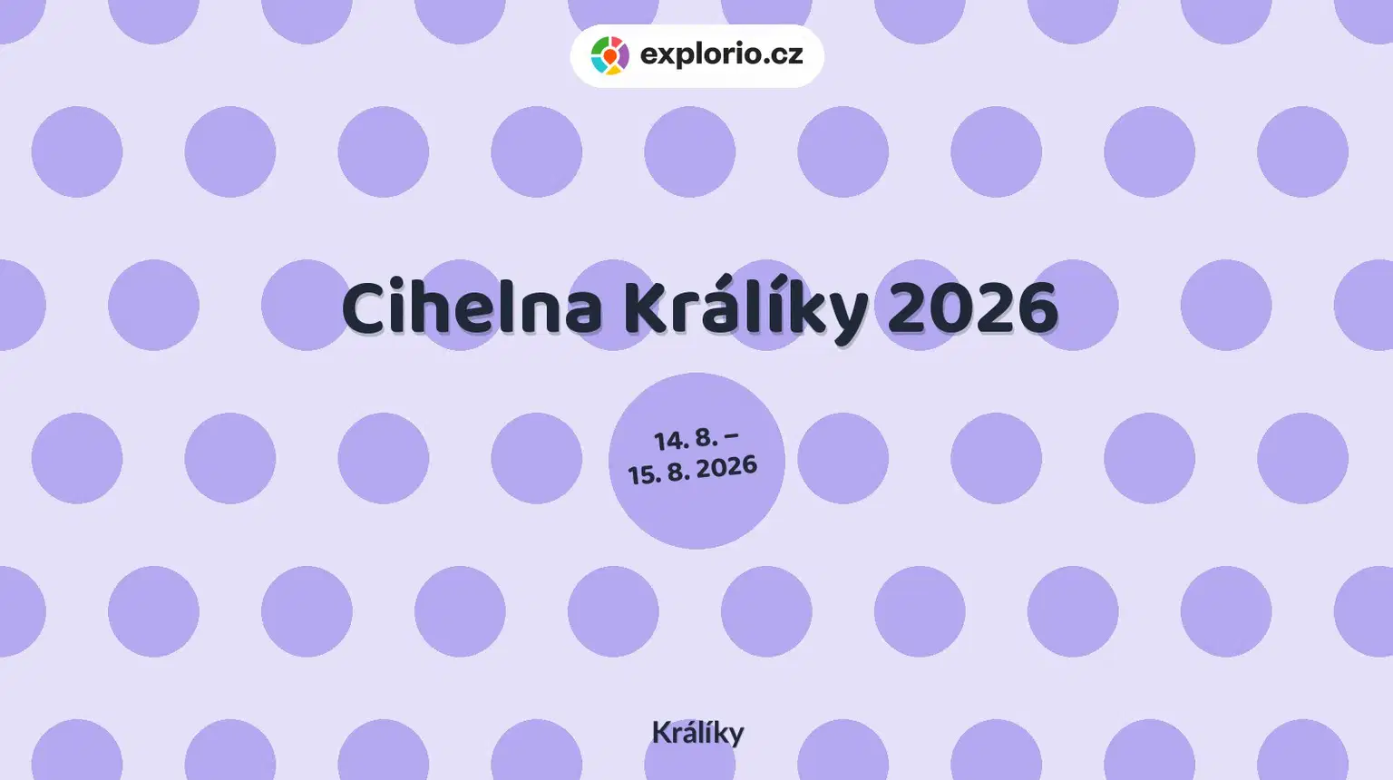 Cihelna Králíky 2026 – divadlo, Hudba a Kino, Králíky