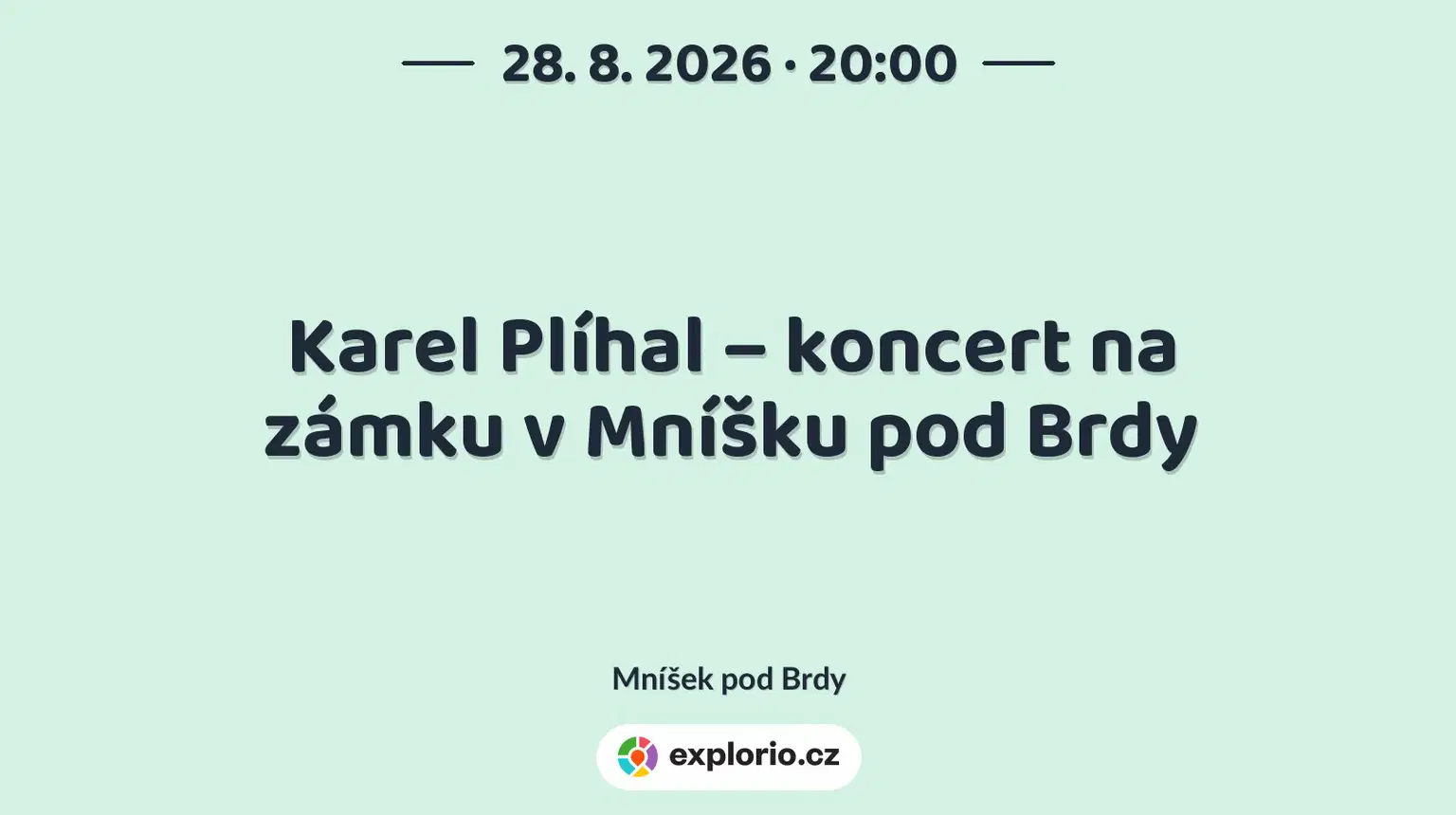 Karel Plíhal – koncert na zámku v Mníšku pod Brdy – divadlo, Hudba a Kino, Mníšek pod Brdy