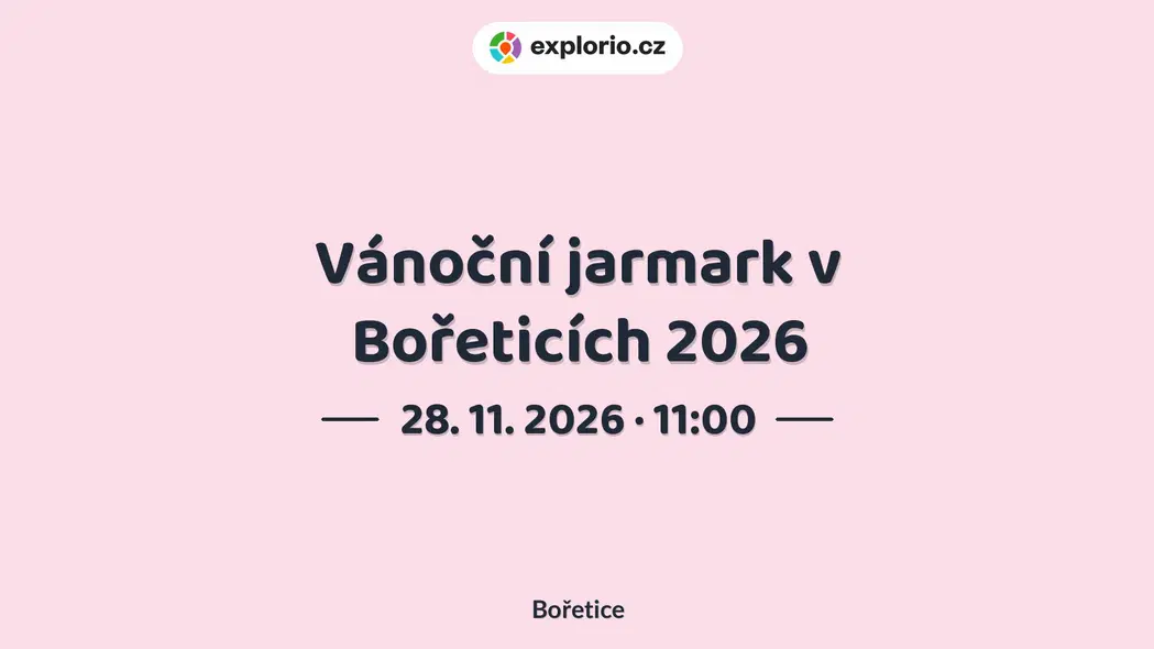 Vánoční jarmark v Bořeticích 2026 – festivaly a Slavnosti, Bořetice
